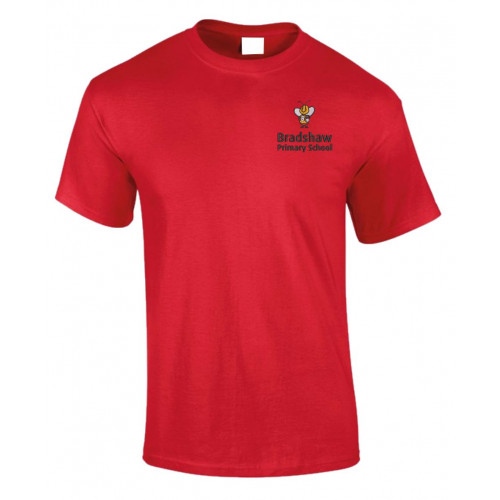 Bradshaw Primary PE T-Shirt Red Age 3/4