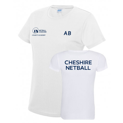 Cheshire County Netball Training T Shirt Players