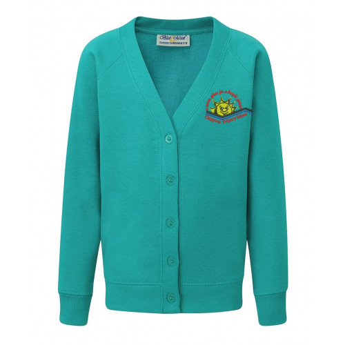 Jade green shop cardigan school