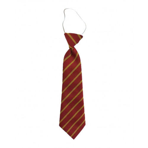 Great Sankey Primary Red/Gold Single Stripe Tie - Elastic