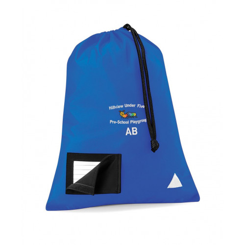 Hill View Playgroup Drawstring Bag Royal