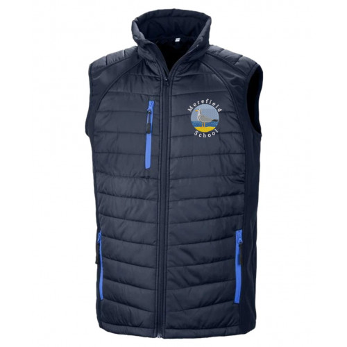 Merefield School Staff Padded Gilet Navy/Royal Size XSmall