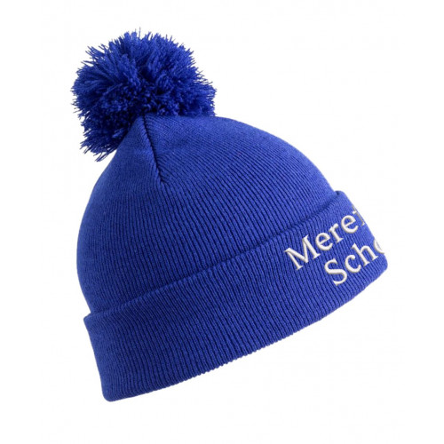 Merefield School Staff Pom Pom Beanie - Royal