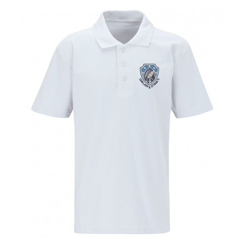 Our Lady & St Paul School Polo Shirt White Age 3/4