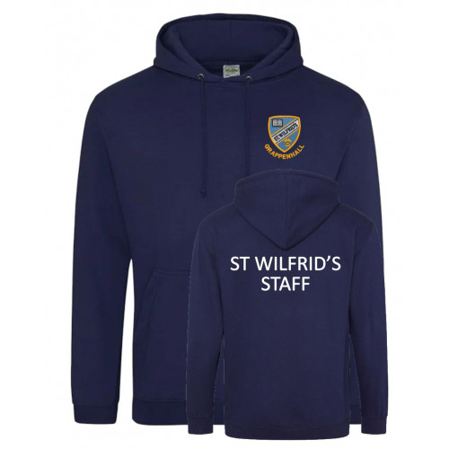 St Wilfrid's School Grappenhall Staff Hoodie Oxford Navy Size XSmall