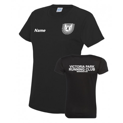 Victoria Park Running Club Black T Shirt Ladies